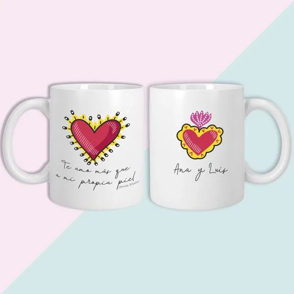 Taza Te amo más que a mi propia piel