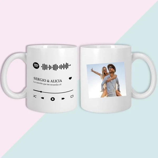 Taza personalizada parejas Spotify
