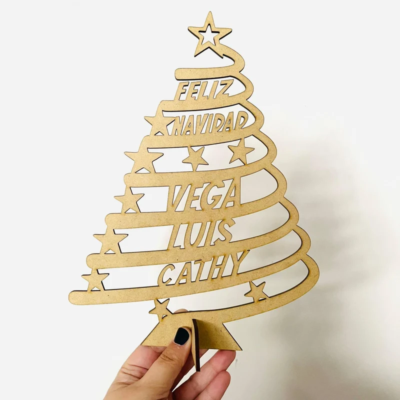 Árbol de Navidad madera personalizado