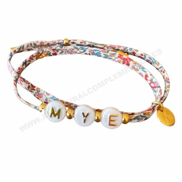 Pulsera LIBERTY LETTERS WHITE