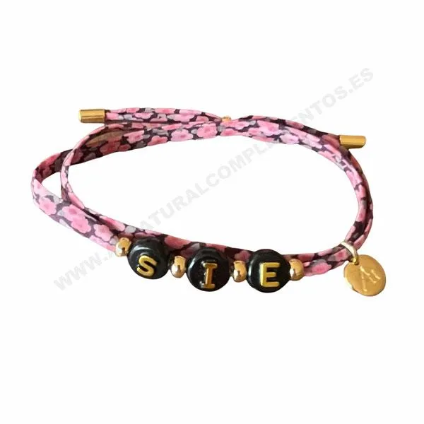 Pulsera LIBERTY LETTERS BLACK