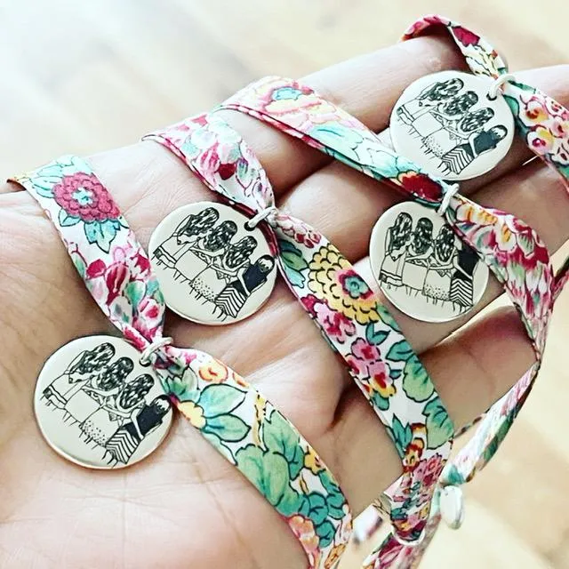 Pulsera Cuatro Amigas Hermanas