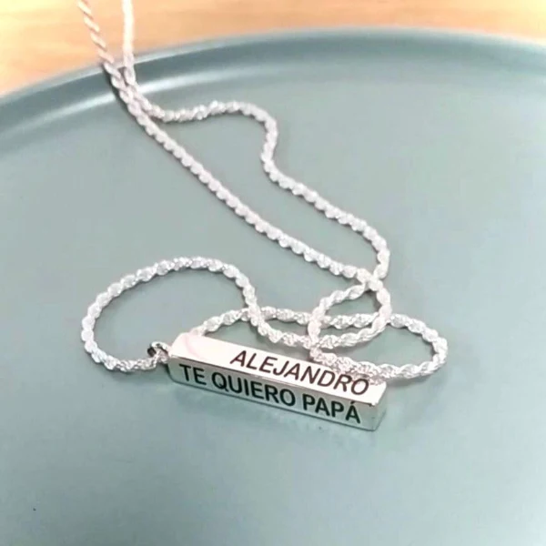 COLGANTE LINGOTE DE PLATA