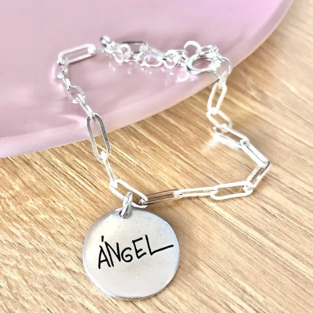 Pulsera Eslabones con Nombre de niño