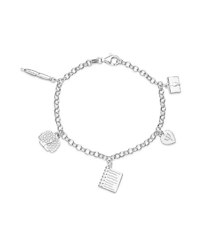 Pulsera Plata Profesiones Psicóloga