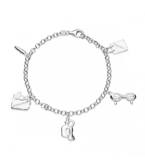 Pulsera Plata Profesiones Esteticista