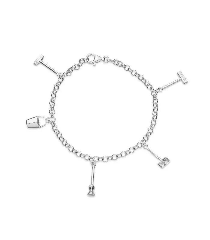 Pulsera Plata Profesiones Limpiadora