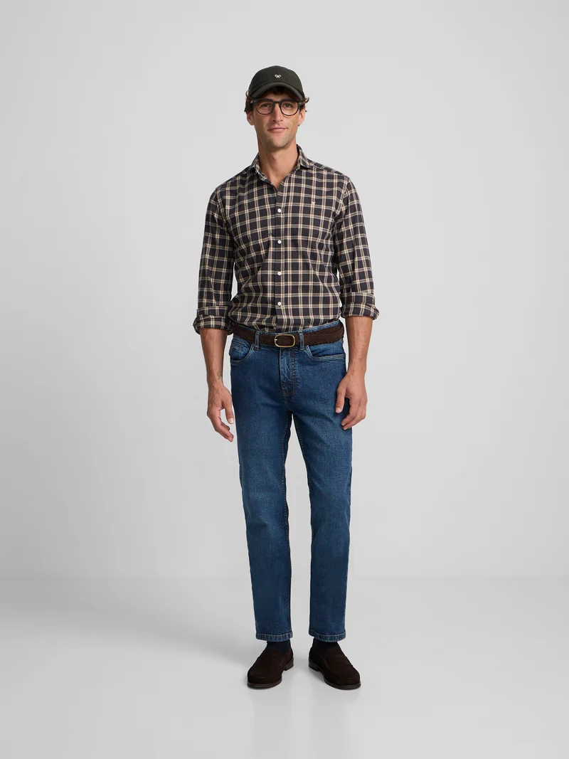 Pantalon sport denim azul oscuro