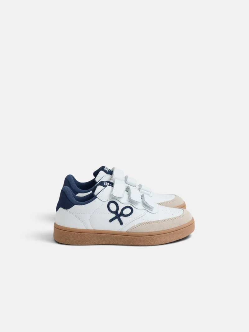 Zapatillas kids velcro azul marino