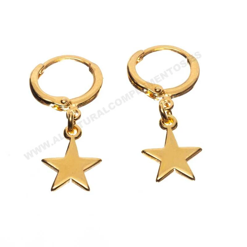 Pendientes Estrellas Dorado