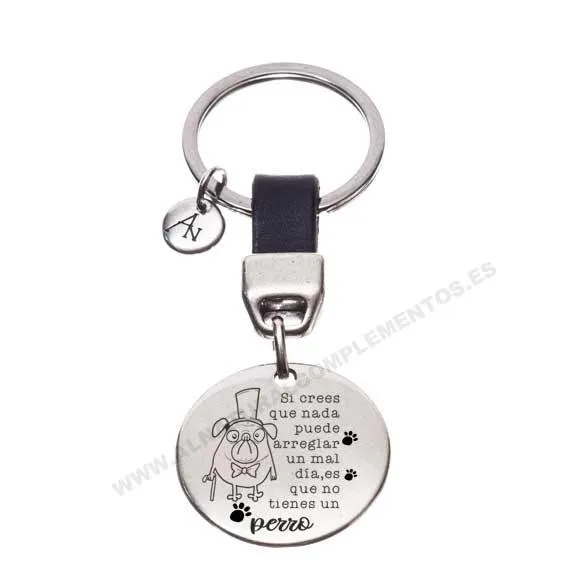 Llavero mascotas con frase