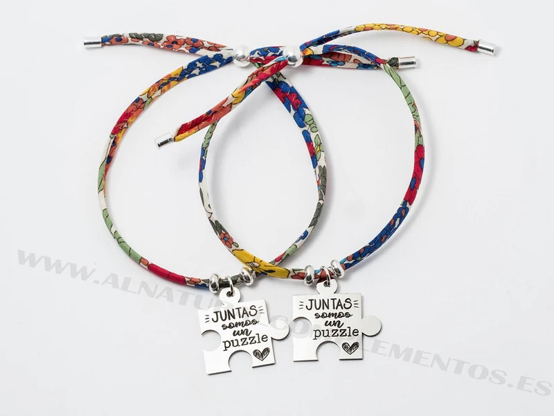 Pulsera Puzzle en plata (unidad)