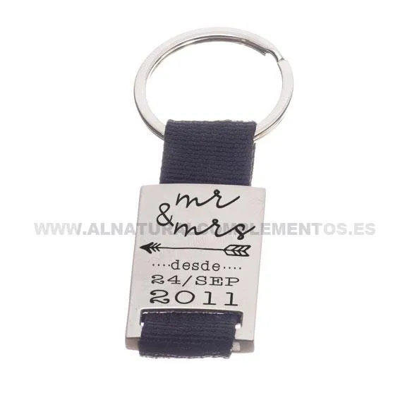 Llaveros personalizados bodas: 25 unidades