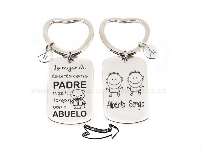 Llavero Abuelo: Lo mejor de tenerte como Padre