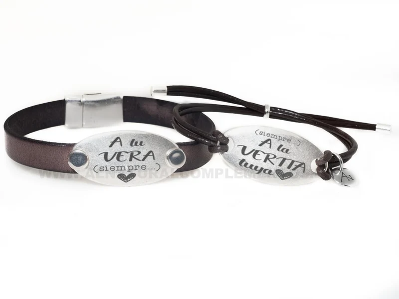 Conjunto pulseras personalizadas San Valentín