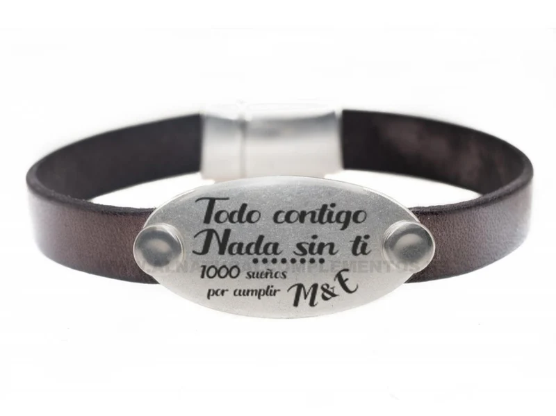 Pulsera personalizada Todo contigo nada Sin ti