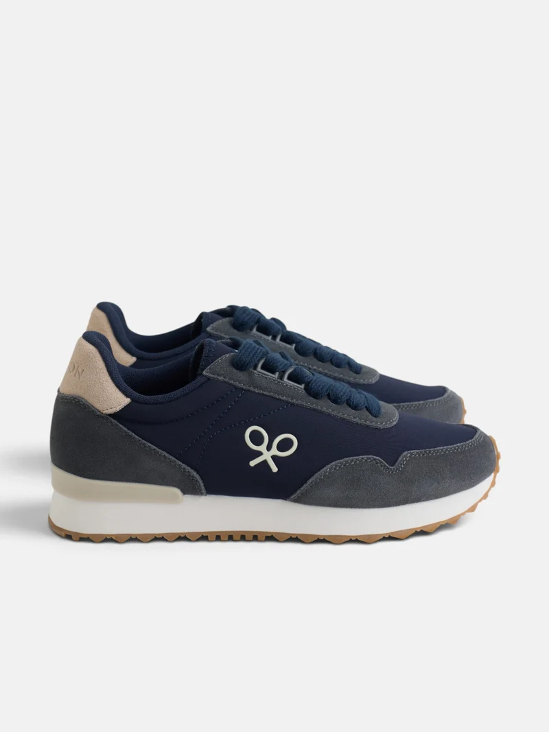 Zapatilla running relax azul marino
