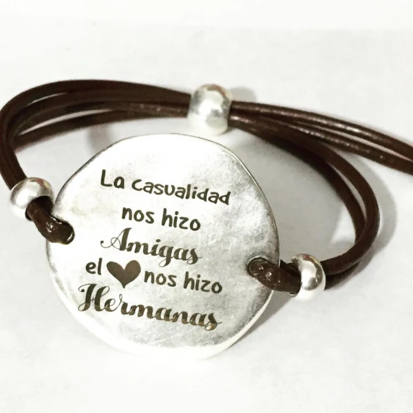 Pulsera cuero casualidad