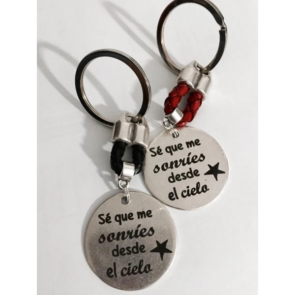 Llavero Sé que me sonríes desde el cielo