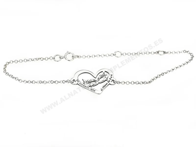 Pulsera Carnaval cadena fina en plata