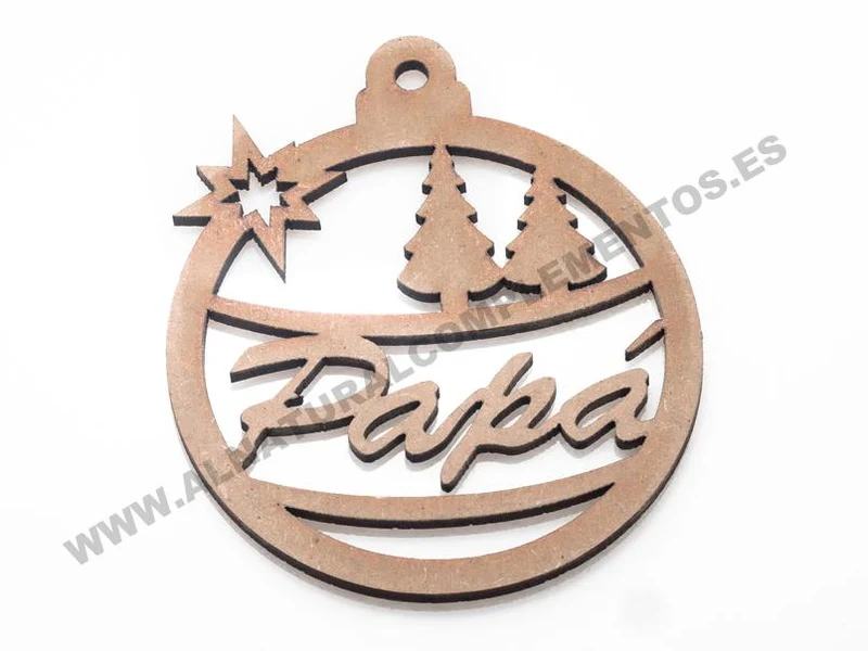 BOLAS DE NAVIDAD PERSONALIZADA PAPÁ