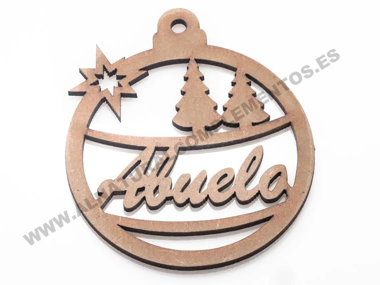 BOLA DE NAVIDAD PEROSNALIZADA ABUELA