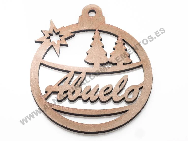 BOLA DE NAVIDAD PERSONALIZADA ABUELO