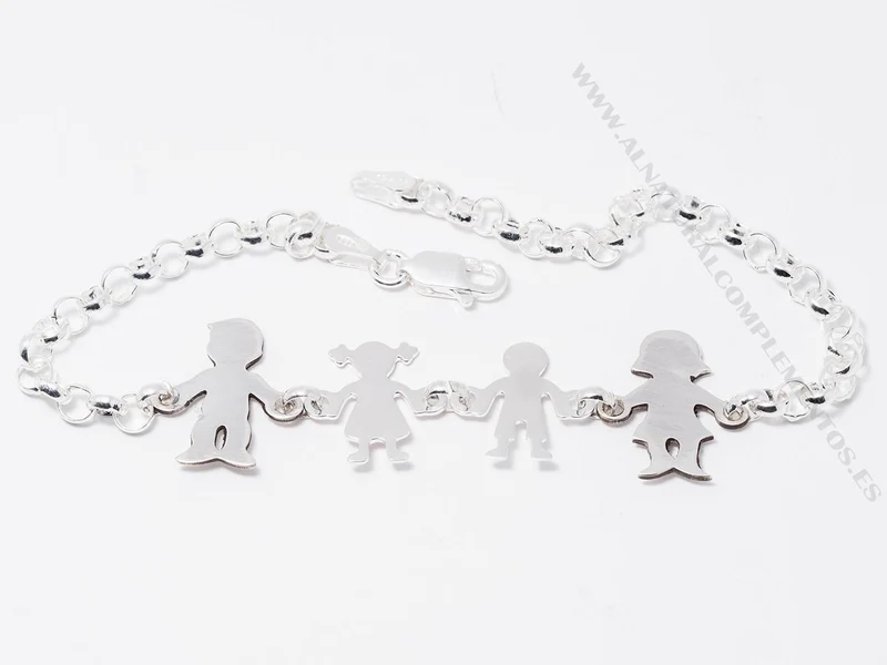 Pulsera Familia de Plata