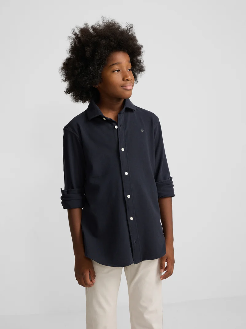 Camisa sport kids pique marino
