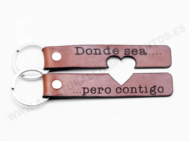 Llavero para parejas | LLavero Cuero Donde sea pero contigo