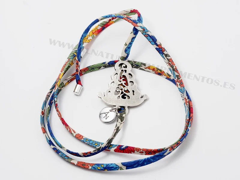 Pulsera tela Virgen del Rocío