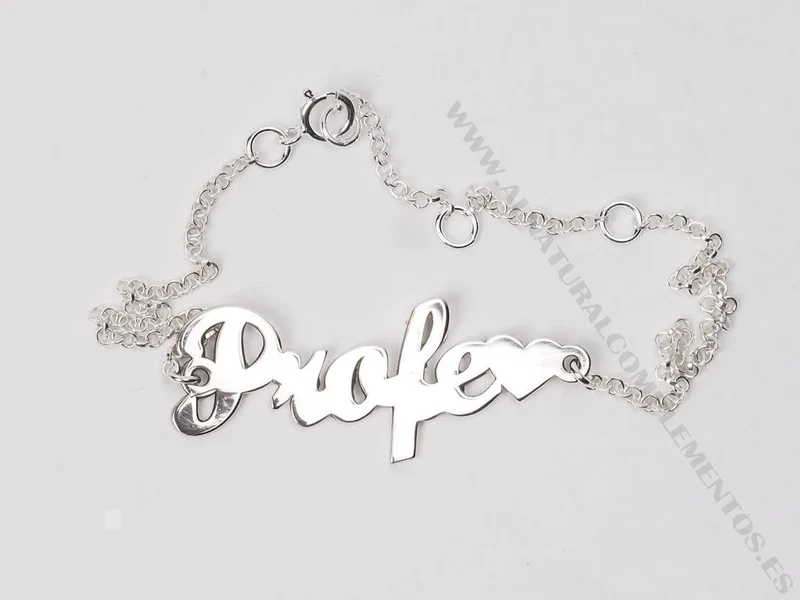 Pulsera Profe de Plata