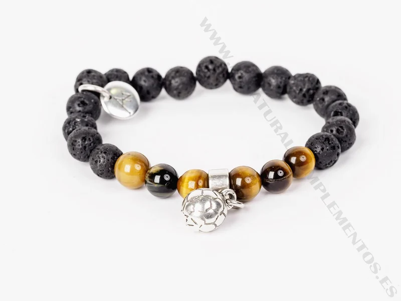 Pulsera piedra y lava para entrenador