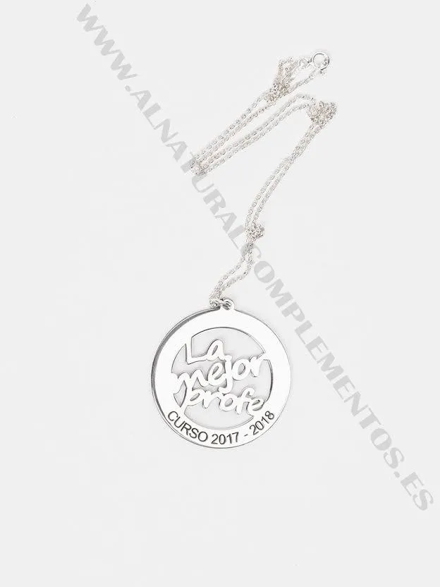 Colgante de plata para profesores