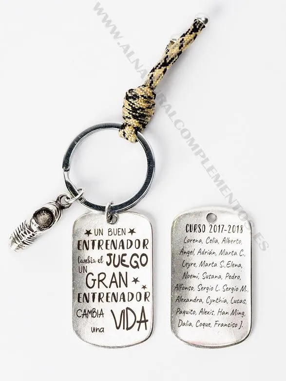 Llavero entrenador personalizado