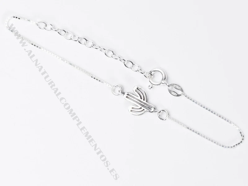 Pulsera Cactus Plata de Ley