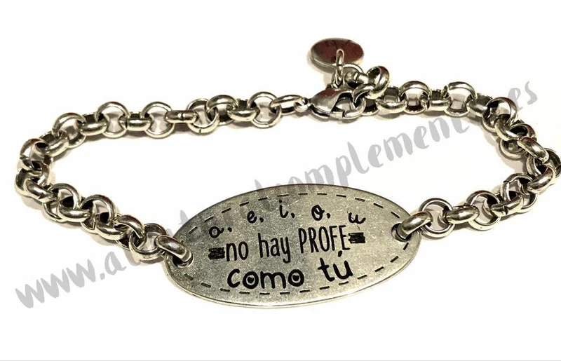Pulsera Profe A, e, i, o, u
