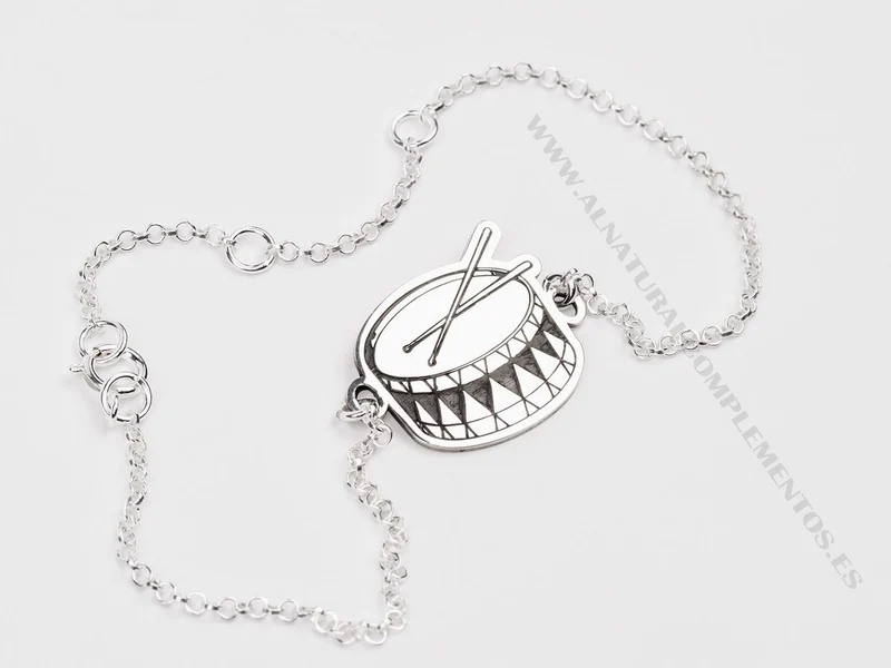 Pulsera Tambor de Plata