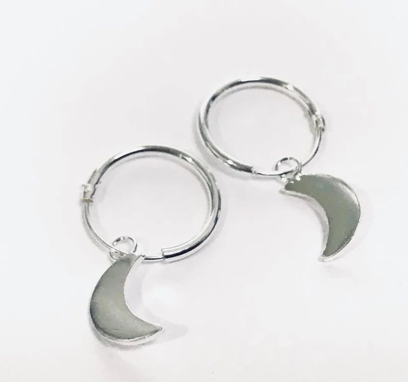 Pendientes Aro Media Luna