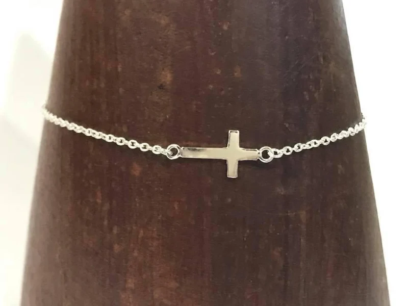 Pulsera Cruz Plata