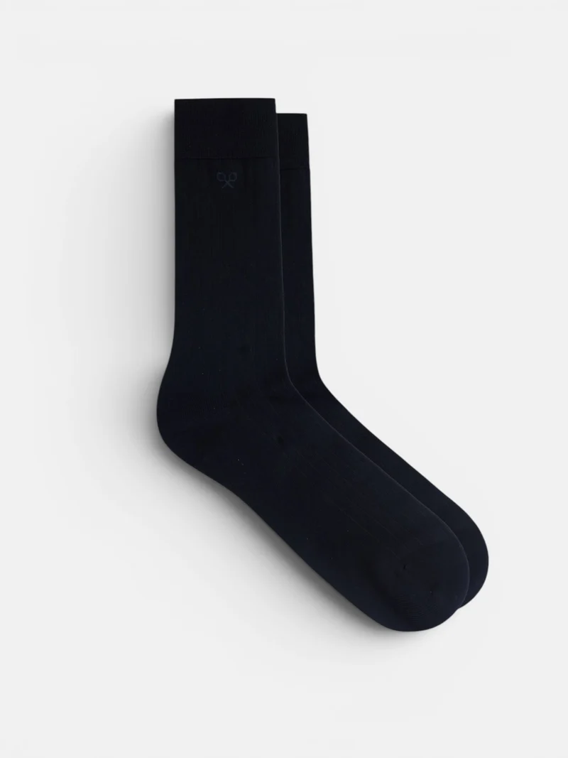 Calcetin hilo business negro