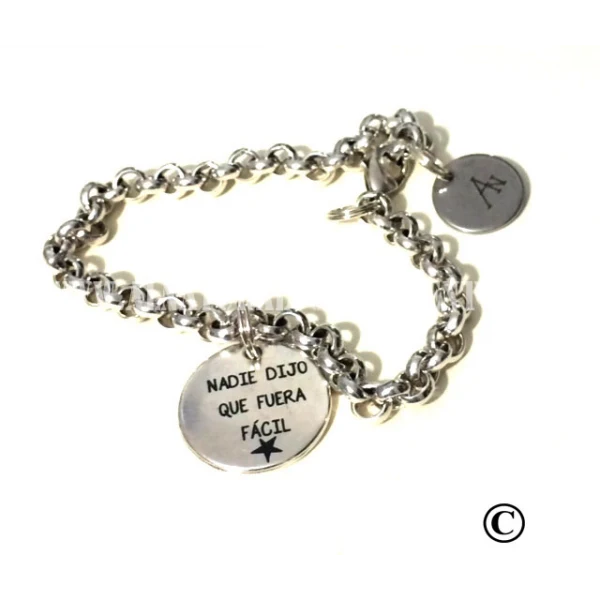 Pulsera cadena Nadie dijo que fuera fácil