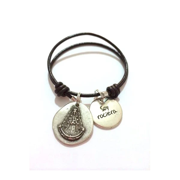 Pulsera Cuero Soy rociera