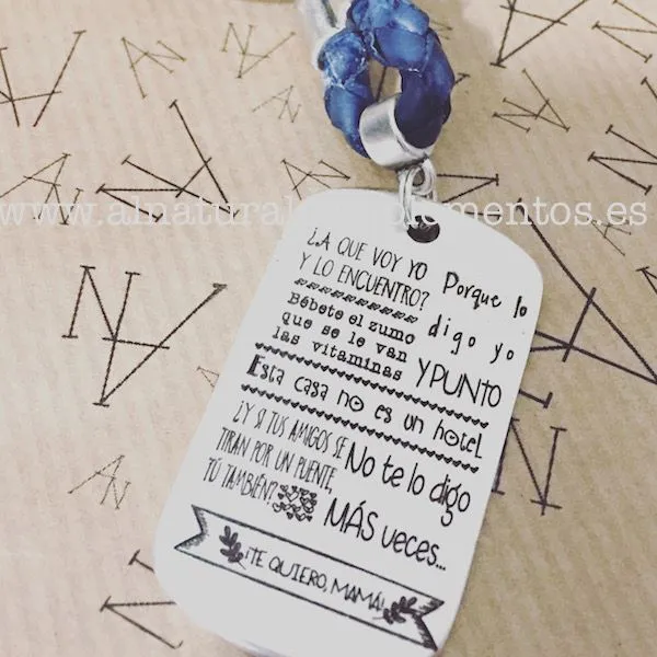 Llavero Frases Mamá