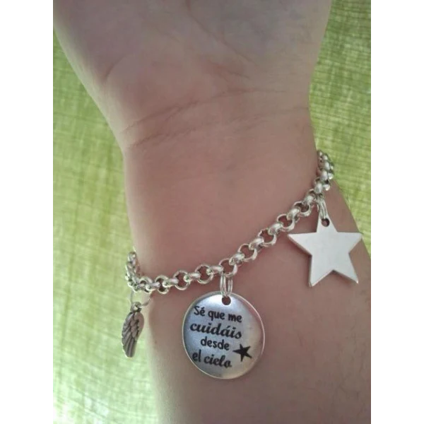 Pulsera cielo alita y estrella