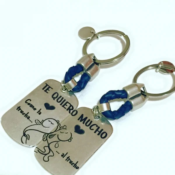 Llavero doble Trucha y trucho