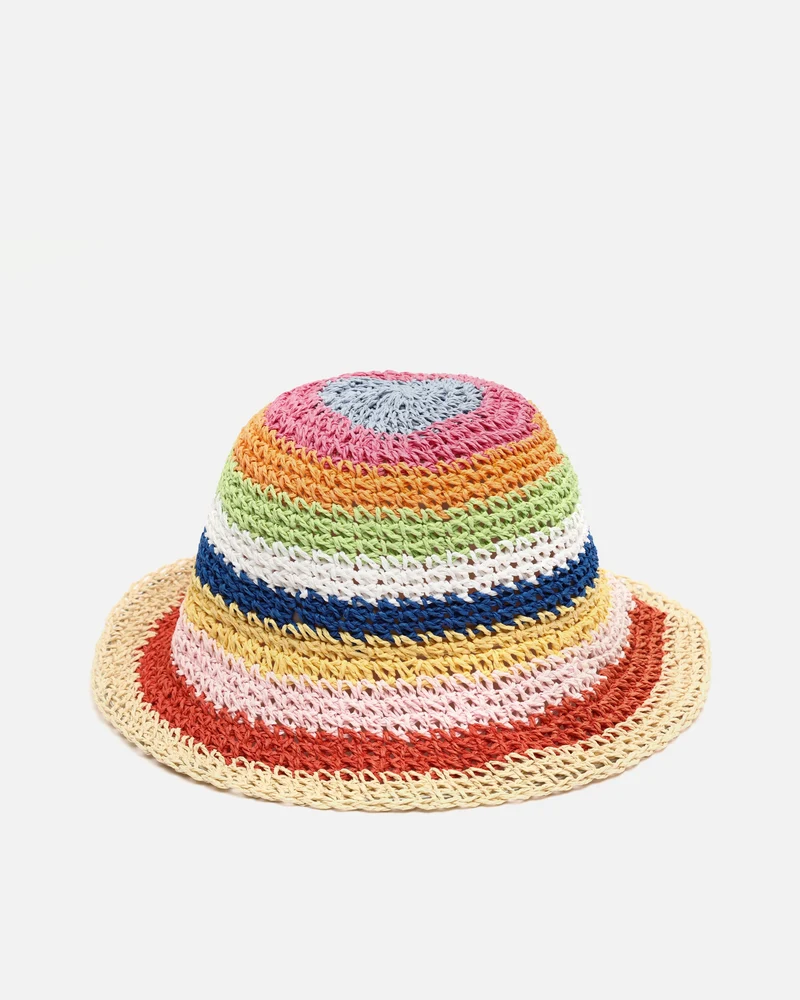 Kaylie gorro bucket efecto rafia ED.