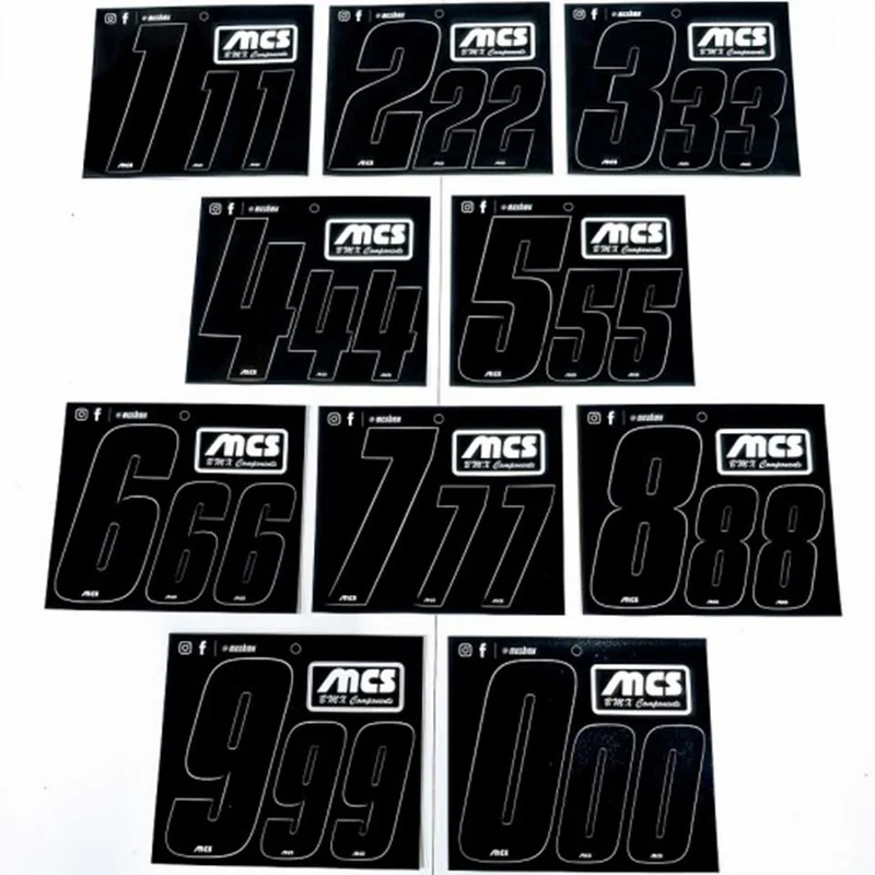 MCS Complete Race Number Kit