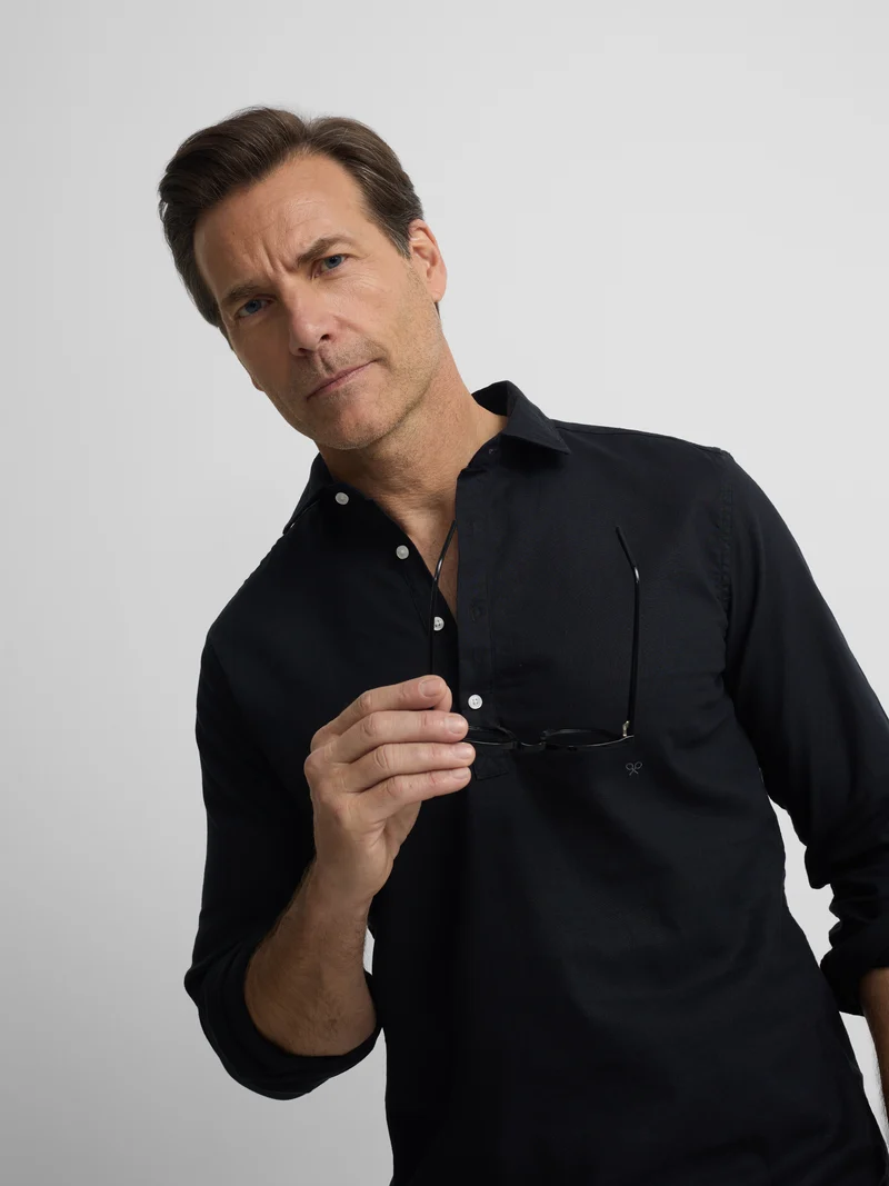 Polera sport lino negro