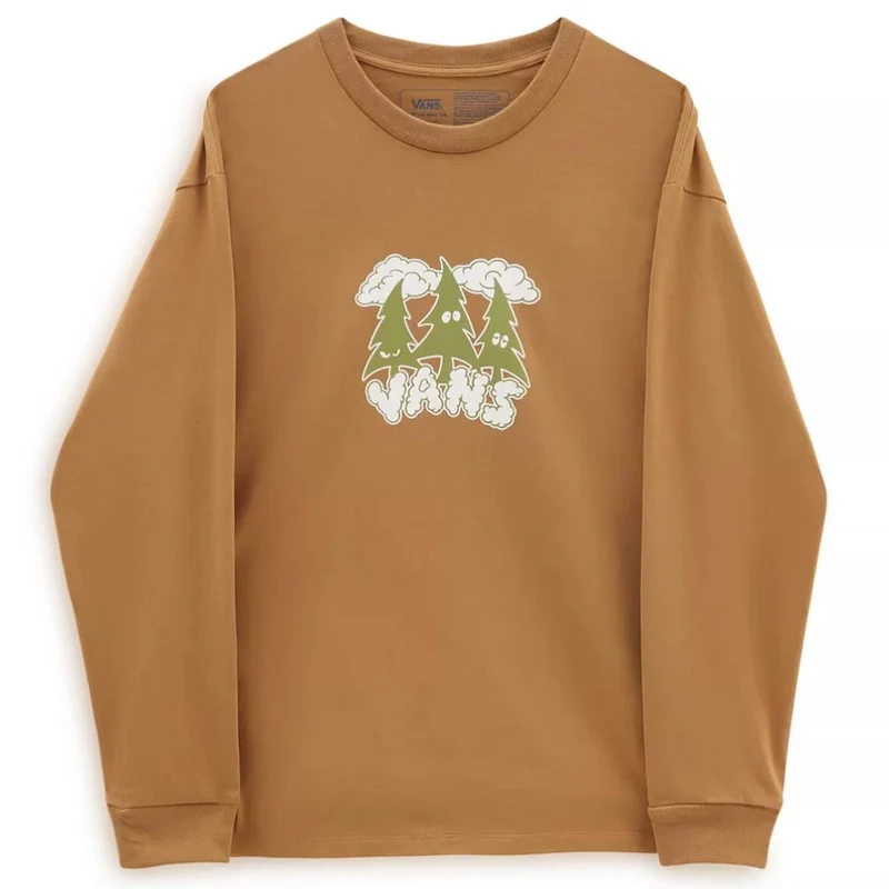 Vans Off The Wall Skate Classics Long Sleeve T-Shirt - Bone Brown
